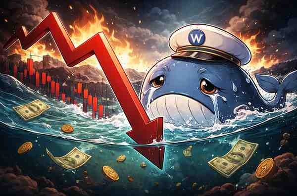 $WHITEWHALE Crashes 55% After Founder Exit ; Memecoin Risks Back in Spotlight